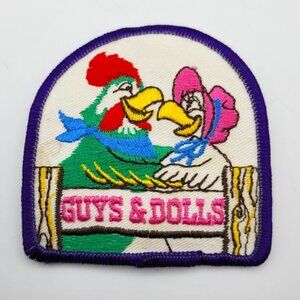 Girl Scout‎ Badge Vintage Patch Brownie Retro Troop Guys Dolls Chicken Rooster